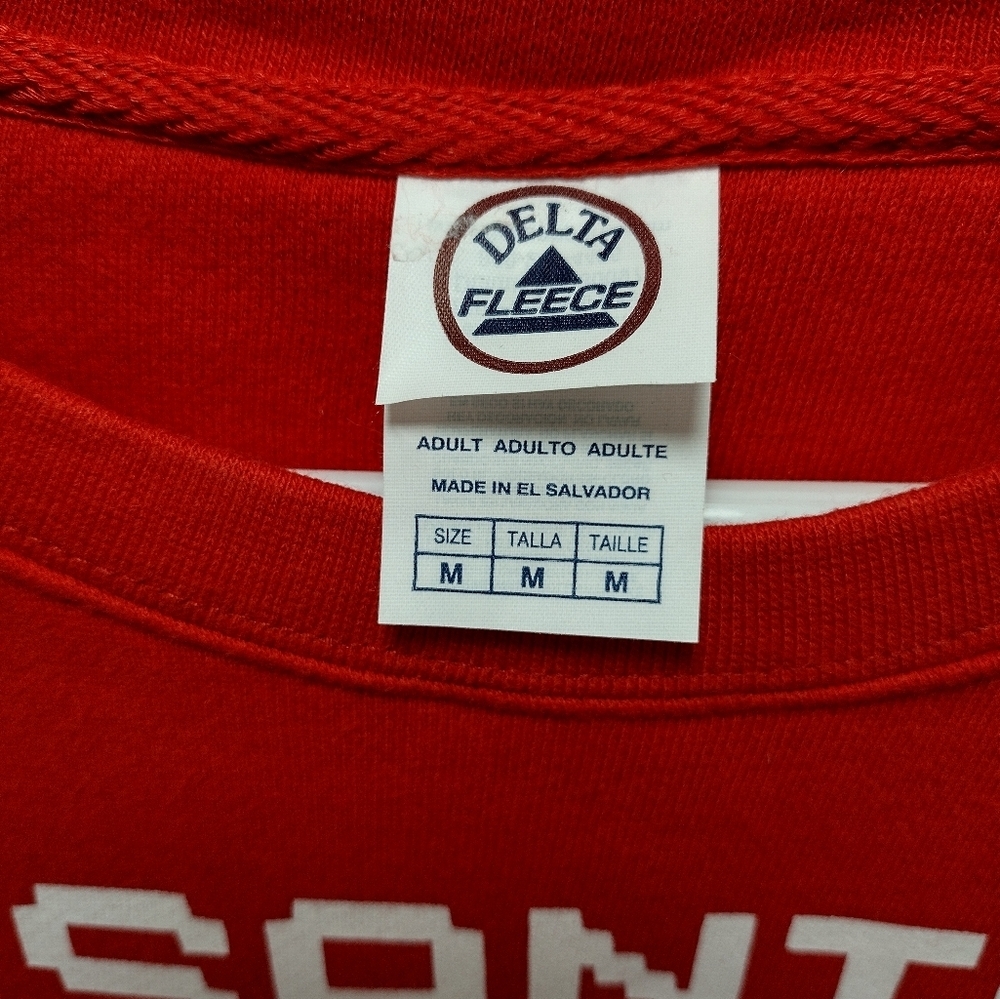 Santa Claws Red Christmas Sweatshirt Size Medium - Picture 4 of 10